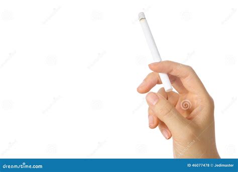 Woman Hand Holding A Cigarette Stock Photo Image 46077478
