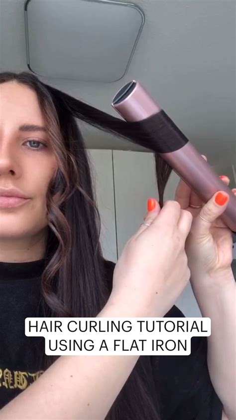 Hair Curling Tutorial Using A Flat Iron Easy Hairstyles Hair Curling