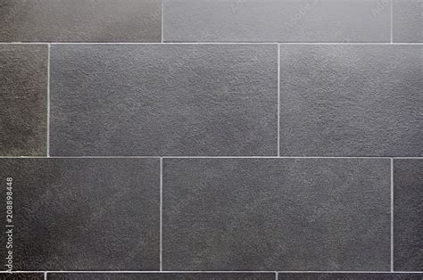 Ceramic Tile Dark Square Seamless Texture Gray Tile Flooring Stock