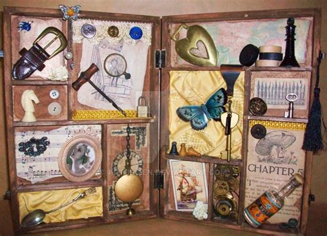 Box Assemblage Found Objects Box Assemblage Shadow Box Art
