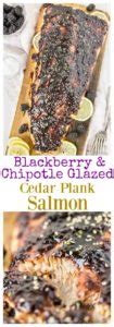 Served with rice and beans. Blackberry-Chipotle Glazed Cedar Plank Salmon - No Spoon ...