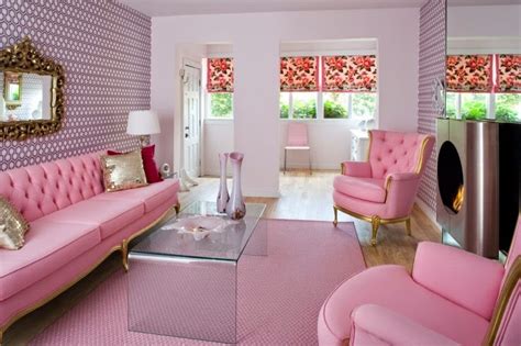 Celebrity Homes Lets Explore Cute Pink Living Room Decor Ideas