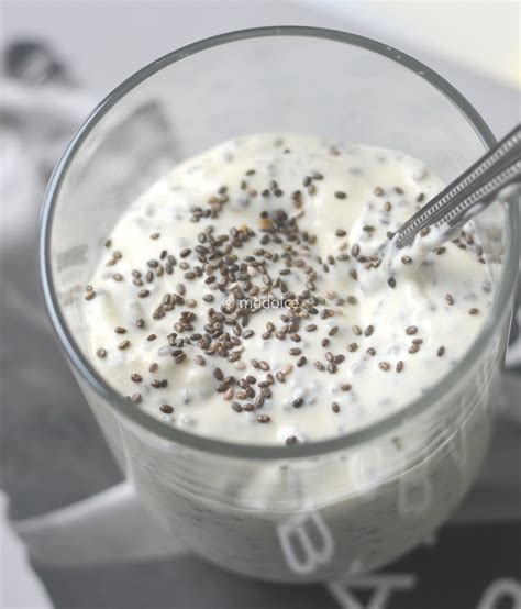 Chia Seeds Yogurt Pudding Degue Ou Thiakry — Mddolce By Néné