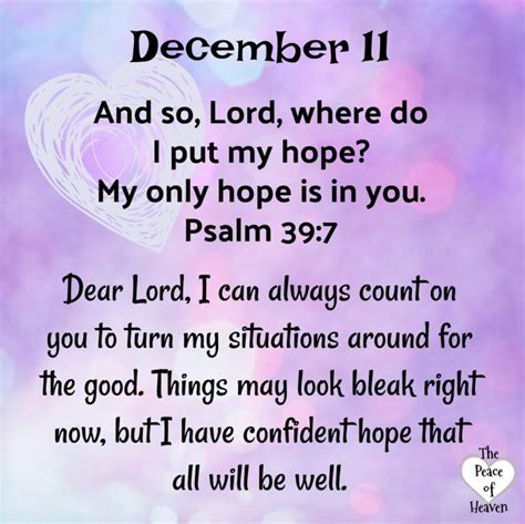 December 11 The Peace Of Heaven