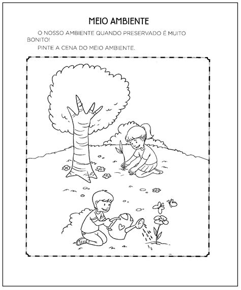 Atividade Meio Ambiente Educação Infantil Maternal Modisedu