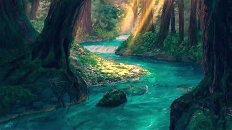 Fantasy Forest River Live Wallpaper Wallpaperwaifu