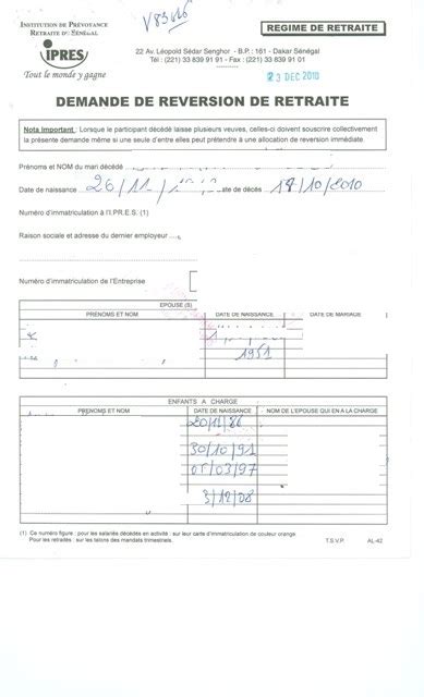 Modele De Lettre De Demande De Pension De Reversion Exemple De Lettre