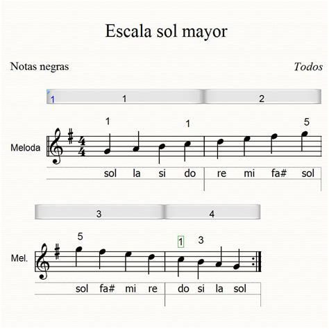 Escala Sol Mayor Triadas Melodias Musicales