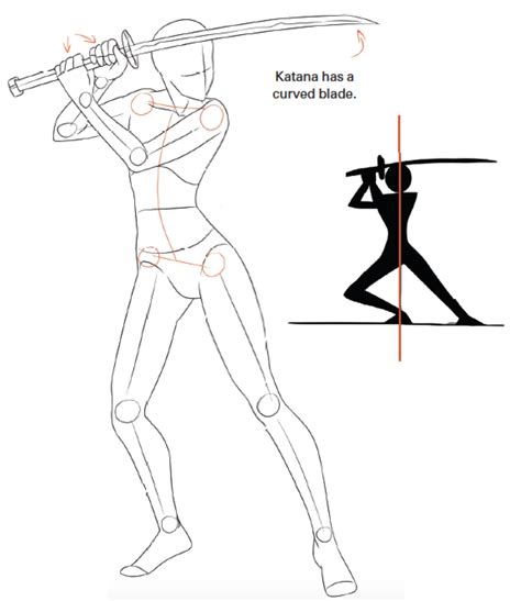 Samurai Katana Drawing Katana Drawing Samurai Sword D
