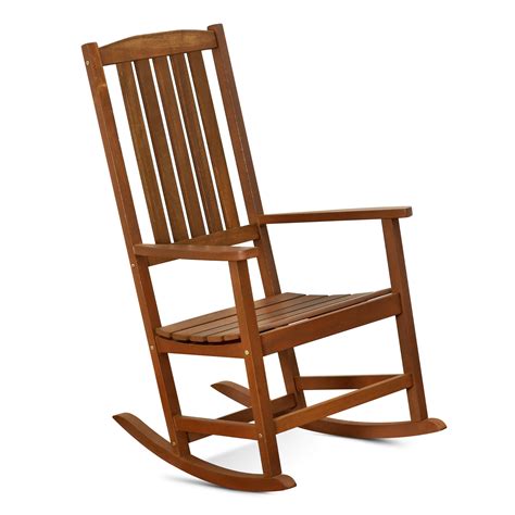 furinno tioman hardwood rocking chair  teak oil fg