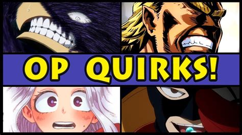 Top 10 Overpowered Quirks In My Hero Academia Boku No Hero Academia Most Op Quirk Season 3