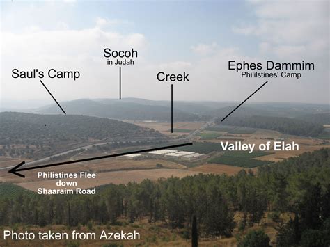 The Valley Of Elah Valley David And Goliath Bible Photos