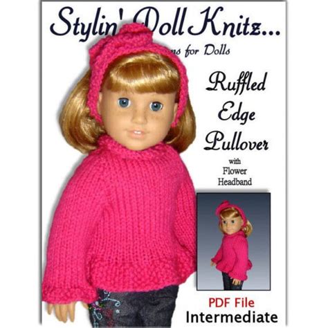 Knitting Pattern Fits American Girl And All 18 Inch Dolls Etsy