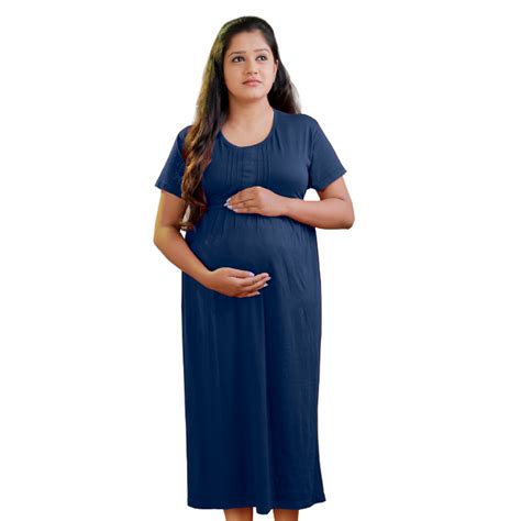 Maternity Short Night Gown Henna Maternity Corner