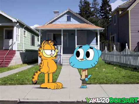 Request Garfield Meets Gumball Watterson By Yakl120doesart On Deviantart