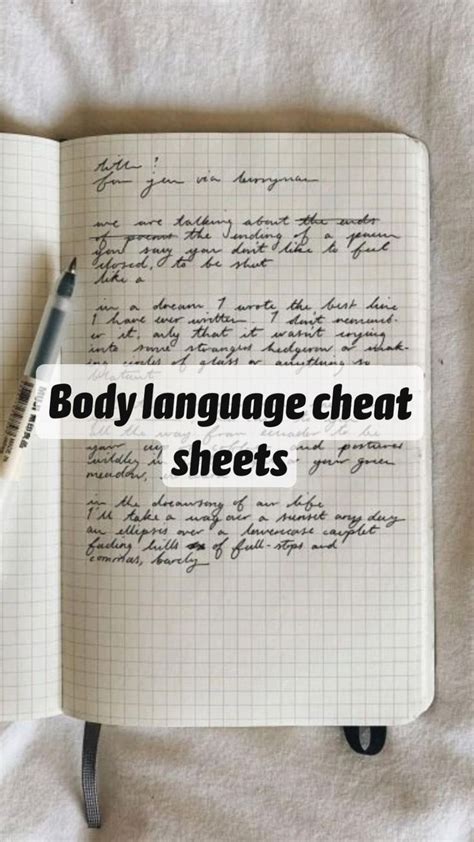 body language cheat sheets writing inspiration writing a book writing dialogue