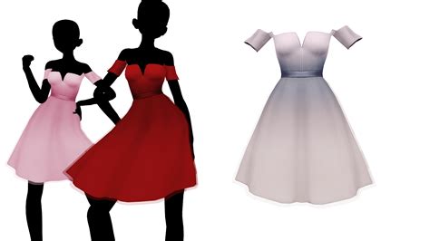 Mmd Sims 4 Estelle Dress By Fake N True On Deviantart