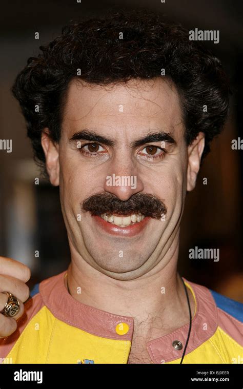 Sacha Baron Cohen As Borat Actor The Odeon London 25102006 Stock
