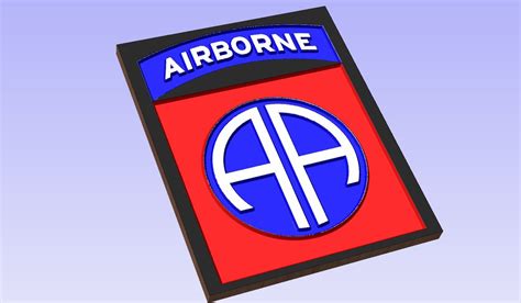 82nd Airborne Us Army Crv3d Crv Dxf Ai Svg Eps Pdf Etsy
