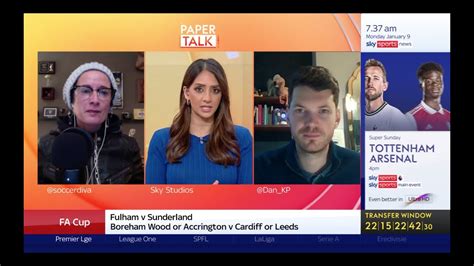 Sky Sports News Paper Talk With Bela Shah Dan Kilpatrick Sophie