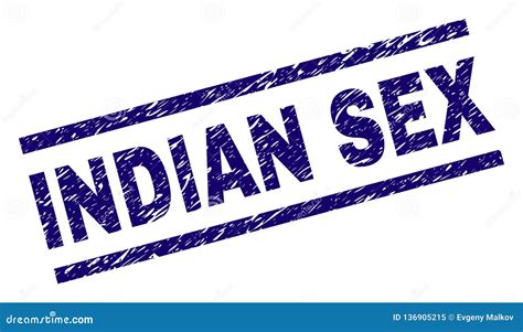 Scratched Textured Indian Sex Stamp Seal Stock Vector Illustration Of