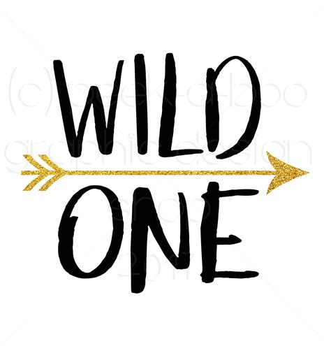 Wild One Svg Cut File Silhouette Cut File Cricut Cut File Etsy