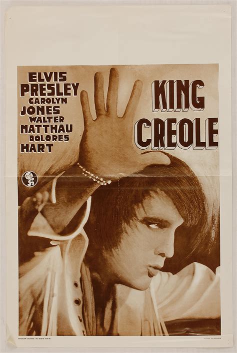 Lot Detail Elvis Presley King Creole Original Movie Poster