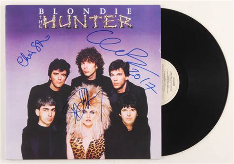 Debbie Harry Chris Stein And Clem Burke Signed Blondie The Hunter