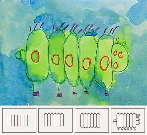 Watercolor Project For The Very Hungry Caterpillar Art Stuff For Kids