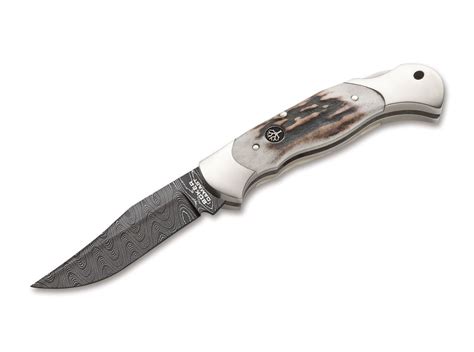 Boker Offers Pocket Knife Boker Scout Stag Damascus By Boker As Hunting