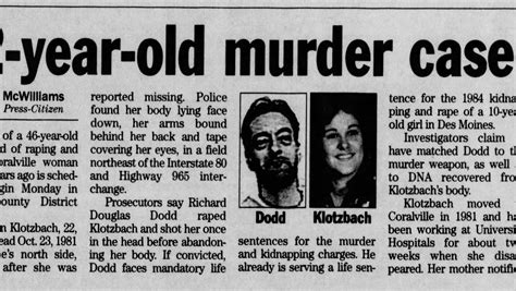 A Murder In Coralville True Crime Show To Explore 1981 Murder Of