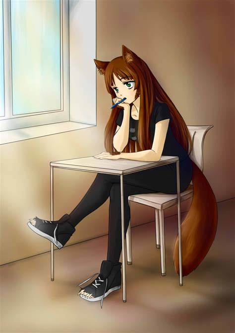 Images Of Anime Girl Werewolf Drawing
