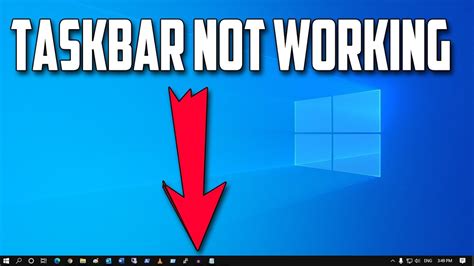 Windows 10 Taskbar Not Working Part 2 Fix Windows 10 Taskbar Not