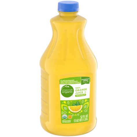 Simple Truth Organic 100 Orange Juice With Pulp 52 Fl Oz Dillons