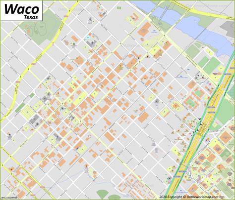 Waco Downtown Map