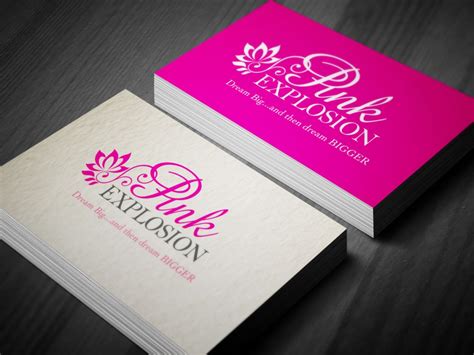 cosmetic company business card design brochure design  printing