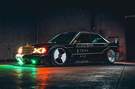 A AP Rocky показал свою красотку Кастомный Mercedes Benz 190E из NFS