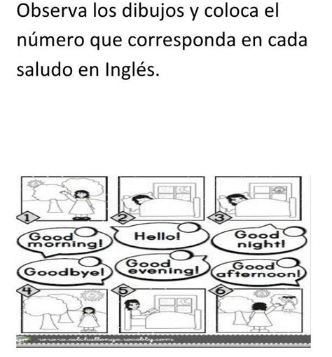 Arriba 75 Imagem Los Saludos En Ingles Y Español Con Dibujos
