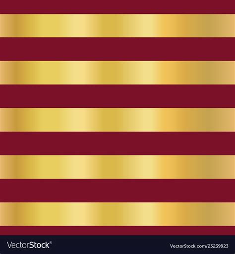 Gold Foil Stripes On Red Seamless Pattern Vector Image