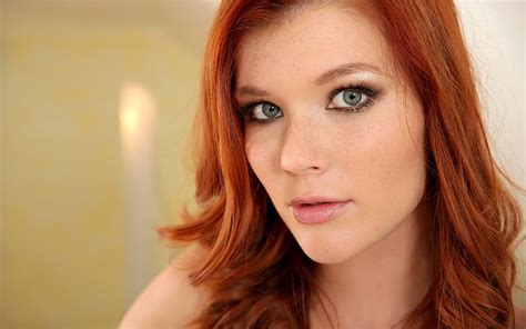 Mia Sollis Redhead Freckles Women Face 1080p 2k 4k 5k Hd Wallpapers