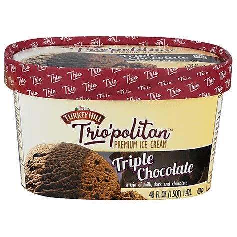 Turkey Hill Ice Cream Premium Triple Chocolate 48 Fl Oz Frozen