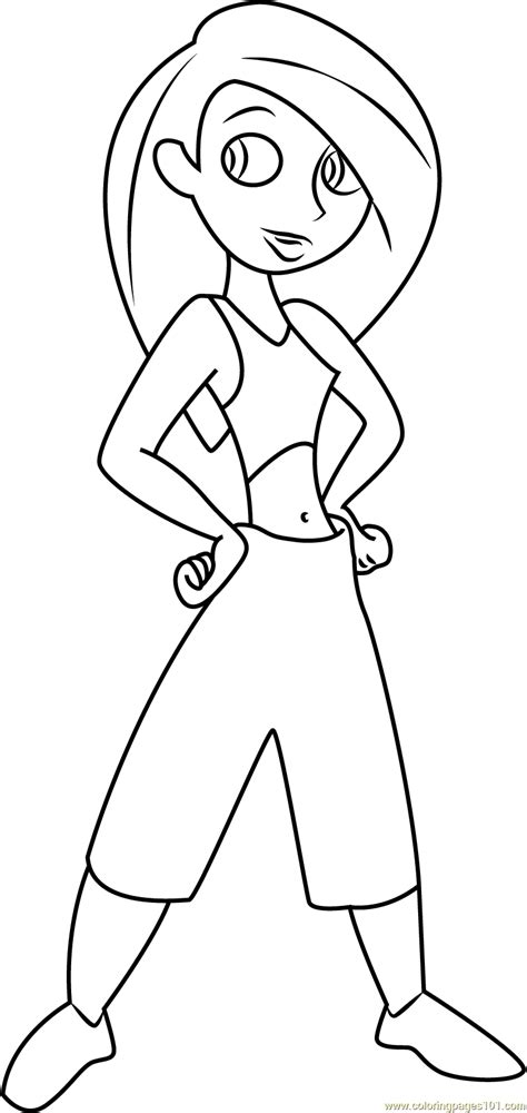 Kim Possible With Rope Coloring Page Free Kim Possible Coloring Pages Porn Sex Picture