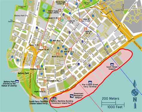 Downtown Manhattan Map