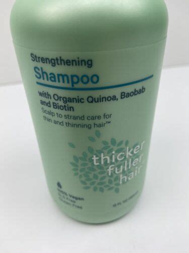 Thicker Fuller Hair Strengthening Vegan Shampoo Quinoa Baobab And Biotin