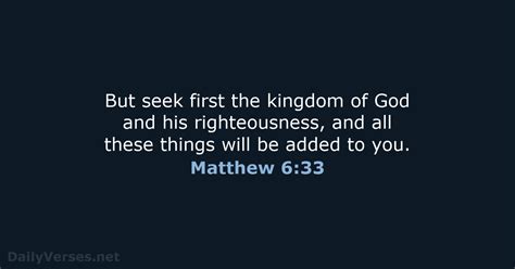 Matthew 633 Bible Verse Esv