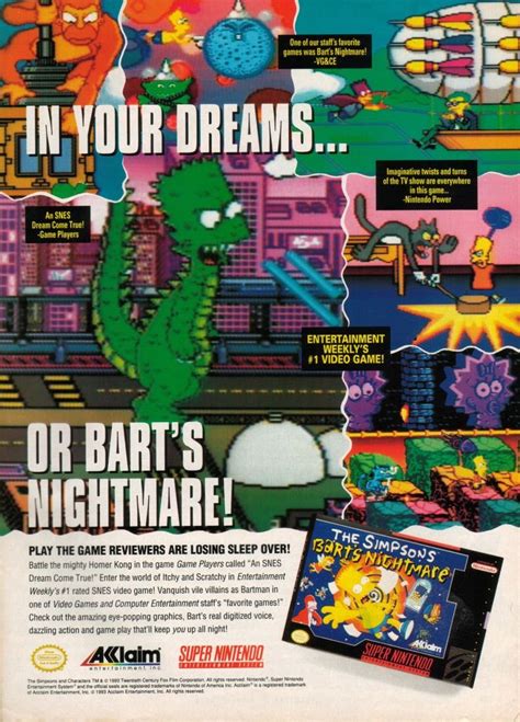 Simpsons The Barts Nightmare February 1993 S Retromags Community