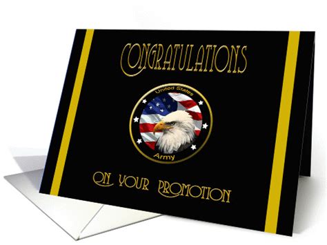 Military Congratulations Army Promotion Flag And Eagle