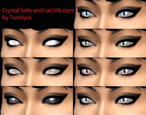 Sims4 Mod Faded And Cat Eyes By Toshlyrastudios On Deviantart Sims 4