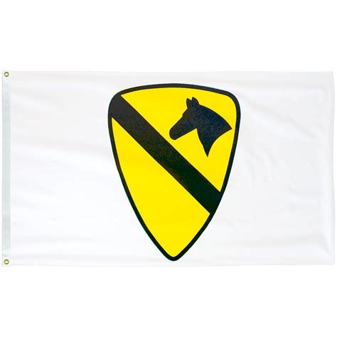 1st Cavalry Division Flag Flagpole Man