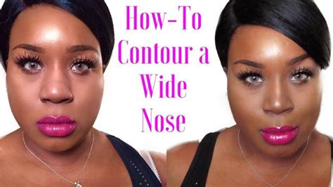 Hopefully this stops the rumours that i've had a nose job (& lied about it!) i'm just really good at contouring my nose lol! #BeginnerMakeupForBlackWomen | Nose contouring, Wide nose, Nose highlight